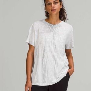 Lululemon All Yours Short Sleeve T-Shirt *Vitasea Thread Dye White Black